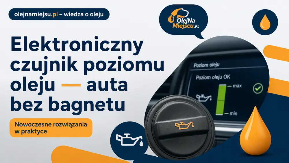 Elektroniczny czujnik poziomu oleju — auta bez bagnetu